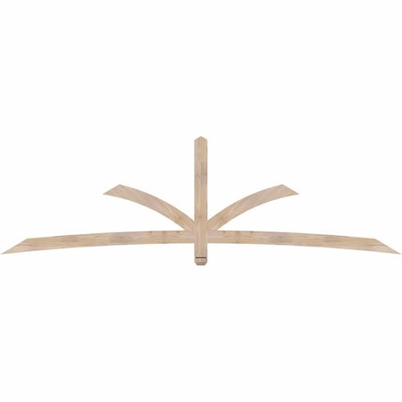 Ekena Millwork Davenport Smooth Timber Gable Bracket, Douglas Fir, 108"W x 31 1/2"H x 1 1/2"D x 3 1/2"F, 7/12 Pitch GBW108X31X0204DAV00SDF